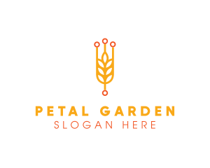 Wheat Rice Grain logo design