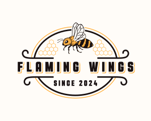 Honey Bee Insect logo design