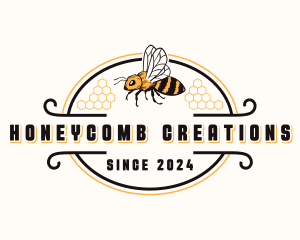 Honey Bee Insect logo design