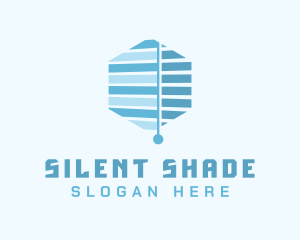 Blue Window Blinds logo design