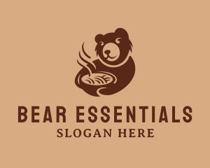 Hot Ramen Bear logo design