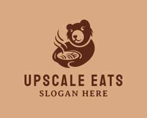 Hot Ramen Bear logo design