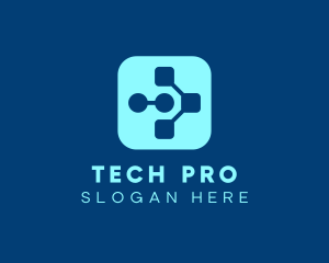 Modern Tech Application logo design