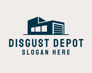 Shipping Warehouse Building logo design