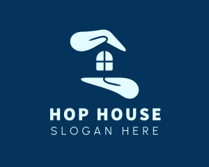 House Hand Window logo design