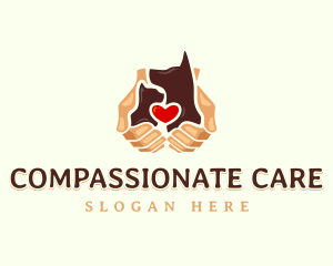 Dog Cat Pet Care logo design