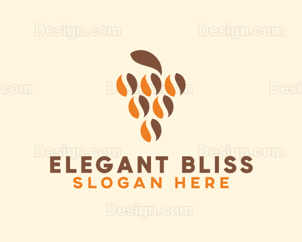 Coffee Bean Plant Logo