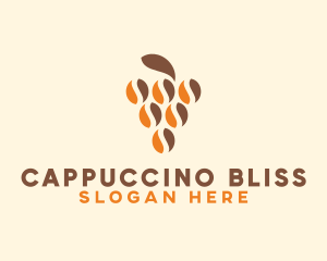 Coffee Bean Plant logo design