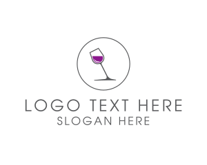 Minimalist - Minimalist Wine Glass logo design