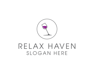 Minimalist Wine Glass logo