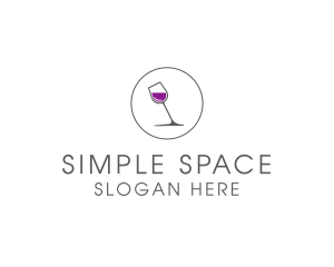 Minimalist Wine Glass logo