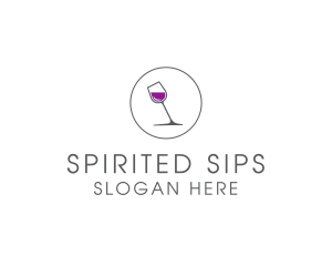 Minimalist Wine Glass logo