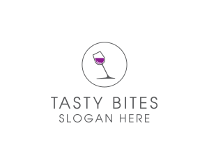 Minimalist Wine Glass logo