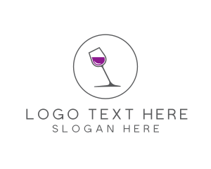 Minimalist Wine Glass logo