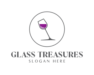 Minimalist Wine Glass logo