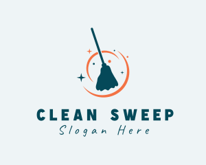 Cleaning Mop Sanitation logo design