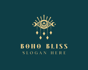 Boho Mystical Eye logo design