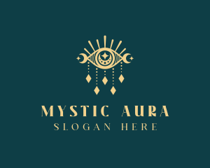 Boho Mystical Eye logo design