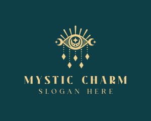 Boho Mystical Eye logo design