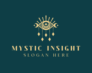 Boho Mystical Eye logo design