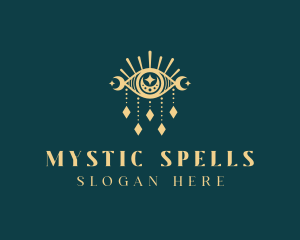 Boho Mystical Eye logo design