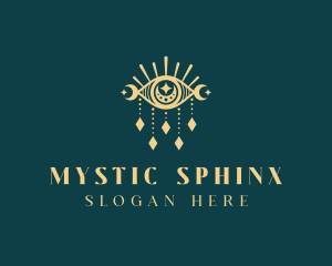 Boho Mystical Eye logo design