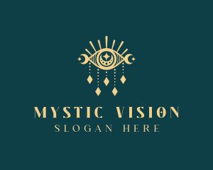 Boho Mystical Eye logo design