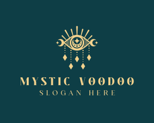 Boho Mystical Eye logo design