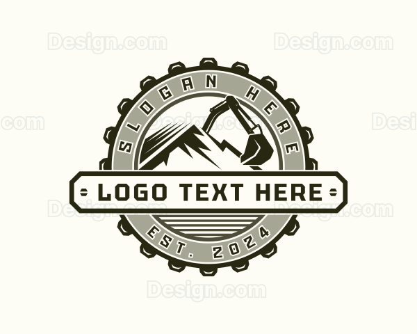 Excavator Industrial Gear Logo