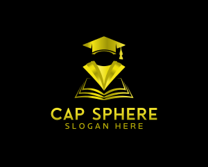Book Graduation Cap logo