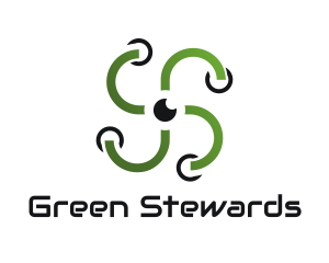 Green Propeller Drone logo design