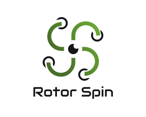 Green Propeller Drone logo