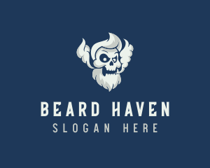 Bearded Skull Vaping logo design