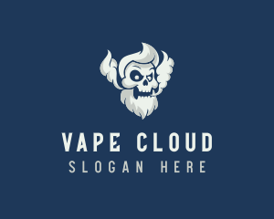 Bearded Skull Vaping logo design