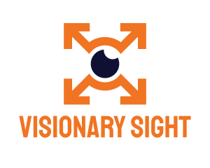Eye Arrows Visual logo design