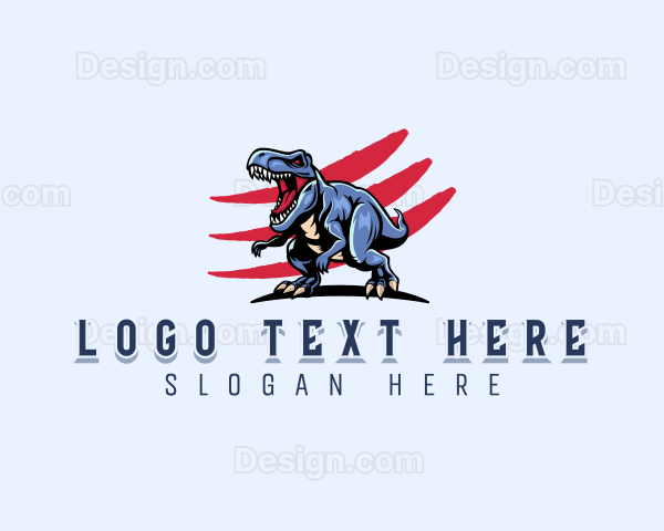 Wild Dinosaur T-rex Logo