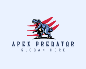 Wild Dinosaur T-rex logo design