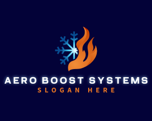 HVAC Aircon System logo design