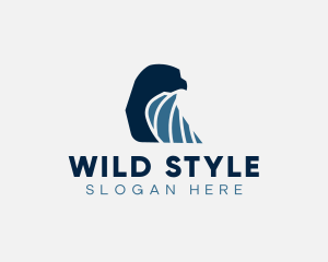 Aviation Wild Falcon logo design