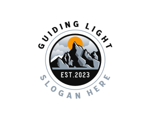 Outdoor Trekking Mountain logo design