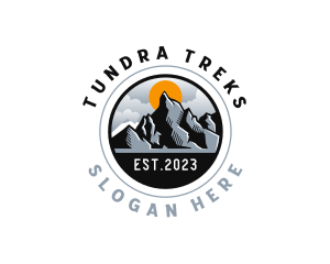 Outdoor Trekking Mountain logo design