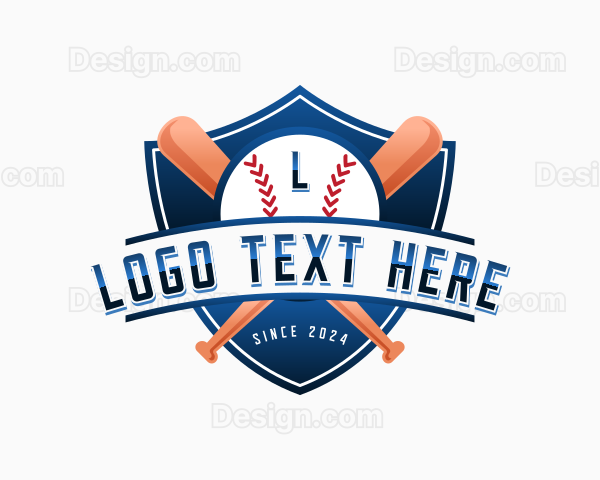 Baseball Team Shield Logo