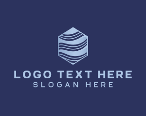 Hexagon Wave Startup Logo