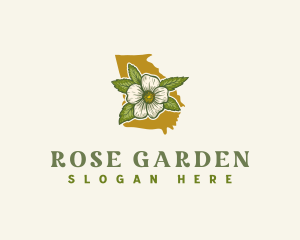 Georgia Cherokee Rose logo design