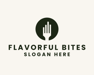 Fork Food Statistics logo design