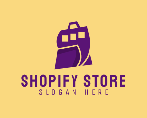 Shopping Bag Chat  logo design