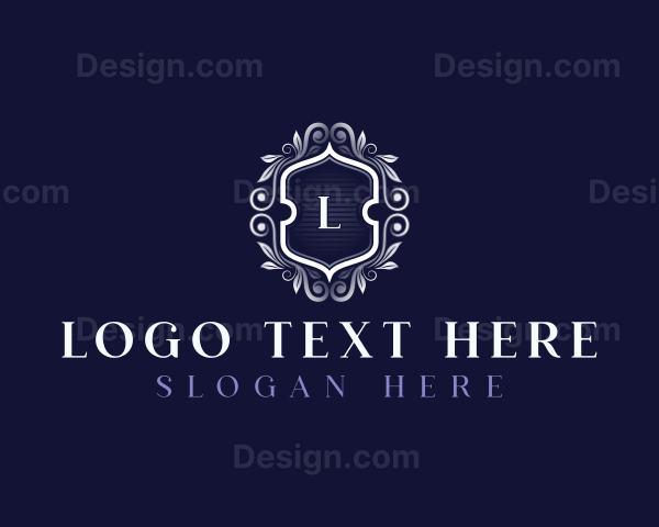 Premium Floral Boutique Ornament Logo