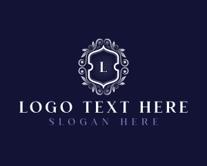 Premium Floral Boutique Ornament Logo