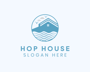 Beach Vacation House logo design