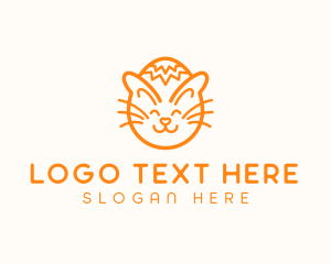 Orange Cat Easter Egg  logo